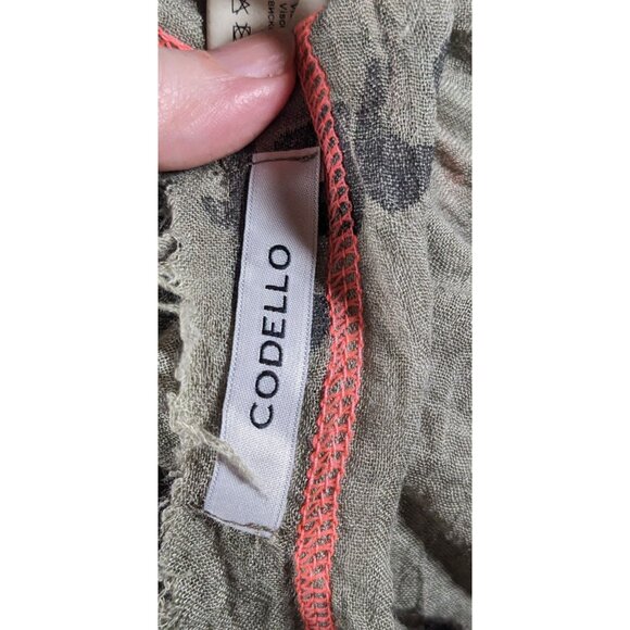 Codello Grey Love Print Scarf With Pink Contrast Stitching - Picture 5 of 9